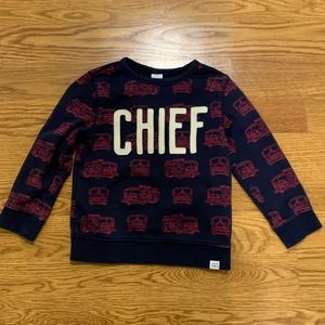 Gap Kids Firefighter Chief Sweatshirt crewneck